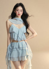 Chiffon Beach Two-Piece